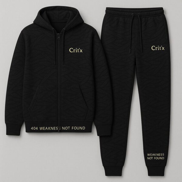 Crit X Premium Black Tracksuit