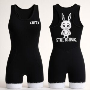 Crit’x Women’s Beige Ribbed Bodysuit