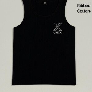 Crit’x Men’s Ribbed Blue Tank Top – Athletic Street wear Edition